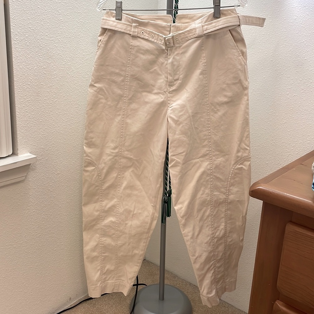 TED BAKER Cream White High-Waist Pants - Size 3 - Washed & Never Worn!!